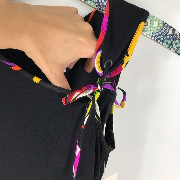 VINTAGE David Meister Black Sleeveless Mini Dress - Picture 13 of 15